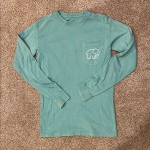 Ivory Ella Green Long Sleeve with Elephant Design